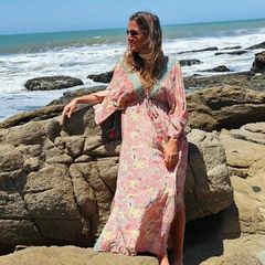 Vestido Largo Carmela (seda Sari) - Marina Sol Tienda de Ropa