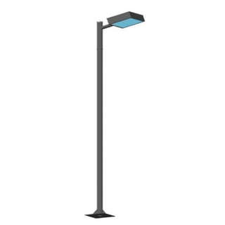 Poste Pétala Preto Microtexturizado LED 3.00M 24w 6000k P-84-1-PMT-6K