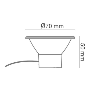 Módulo LED AR70 7w 2700k ECO 32665