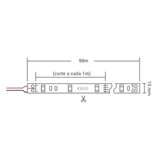 Fita de LED 100M 4.5w/m 4000k 127V IP65 FT 81638