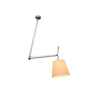 LUMINARIA DE LEITURA FUOCCO 25CM X 88CM X 114CM 1XE27 BRANCO E CROMADO OP8617