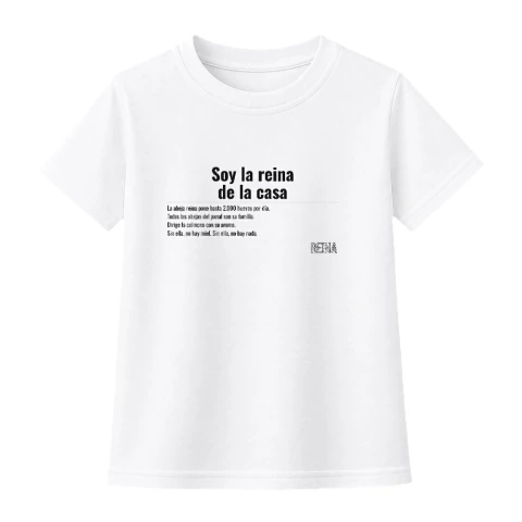 Remera Reina Kids · "Soy la reina de la casa"