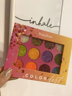 PALETA DE GLITTER COLOR FEST RUBY ROSE - comprar online