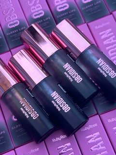 LIP GLOSS OBSIDIAN CON GLITTER - RUBY ROSE en internet