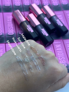 LIP GLOSS OBSIDIAN CON GLITTER - RUBY ROSE - comprar online