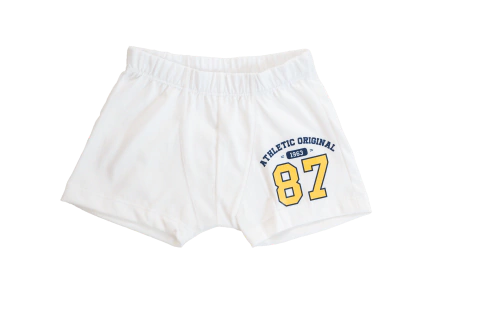 BOXER THEO 100% ALGODON BLANCO - TALLES 4 al 16