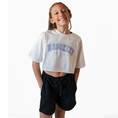 REMERA BROOKLYN LILA - NIÑA 8 AL 16