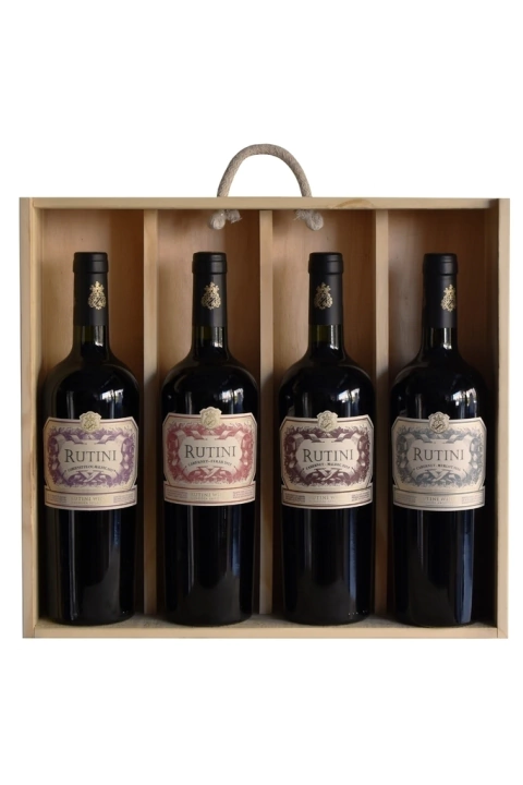 RUTINI BIVA WINE BOX x 4