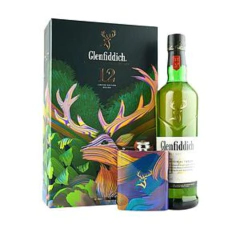 Glenfiddich Single Malt 12 años 750 + Petaca en Estuche - comprar online