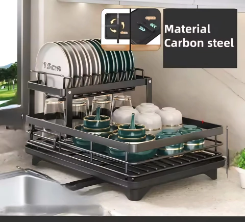 Escurridor De Platos Multifuncional 2 Niveles