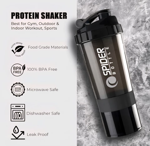 Vaso Botella Sport Para Proteina