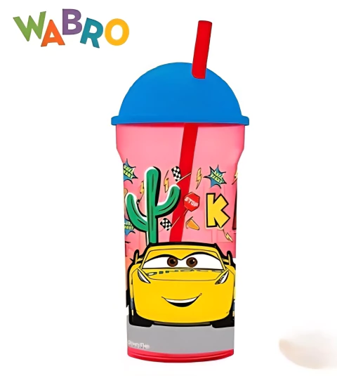 Vaso Infantil con Tapa y Sorbete Cars Disney
