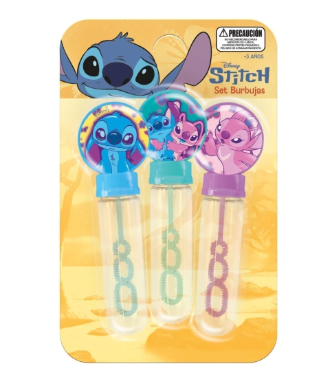 Set de Burbujeros Stitch Disney x3