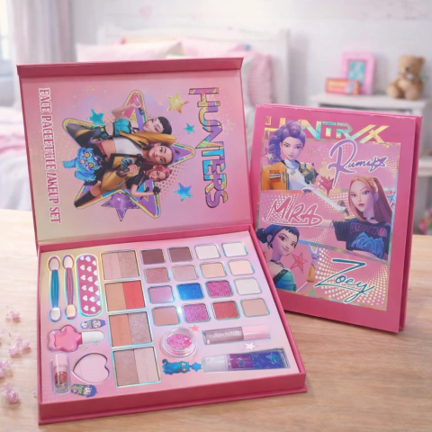 Paleta de Maquillaje Infantil HUNTERS Guerreras KPop