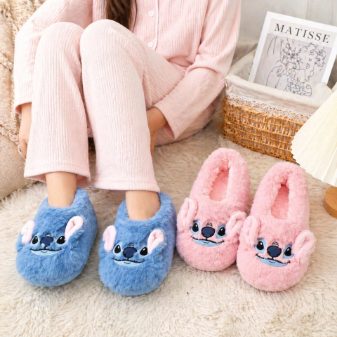 Pantuflas Peludas Stitch