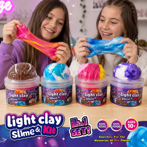 Set de Slime y Fomi Light Clay Slime Kit Helados
