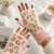 Guantes sin Dedos de Lana con Estampado Animal Print - comprar online