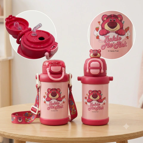 Botella Vaso Acero Inoxidable Lotso Doble Pico