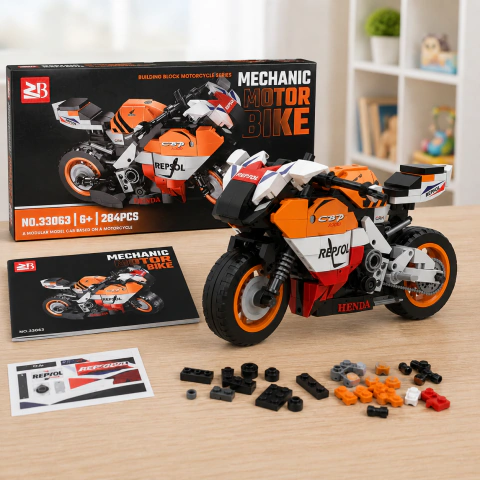 Set de Construcción Moto Mechanic Motor Bike