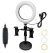 Aro de luz LED con Doble Soporte para Celular Desktop Live Fill Light - CALMA RENATA