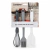 Set de Utensilios de Silicona Espátula Batidor Pincel de Cocina