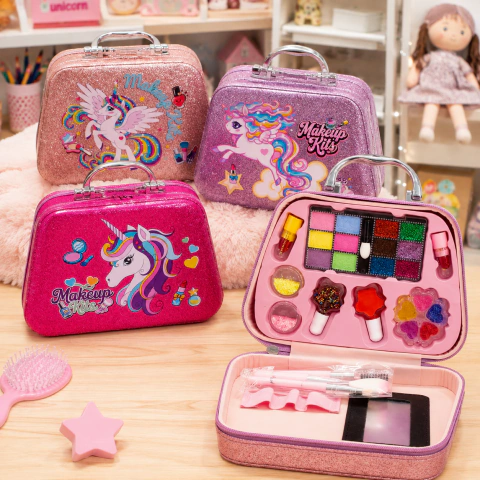 Valijita con Set de Maquillaje Unicornio