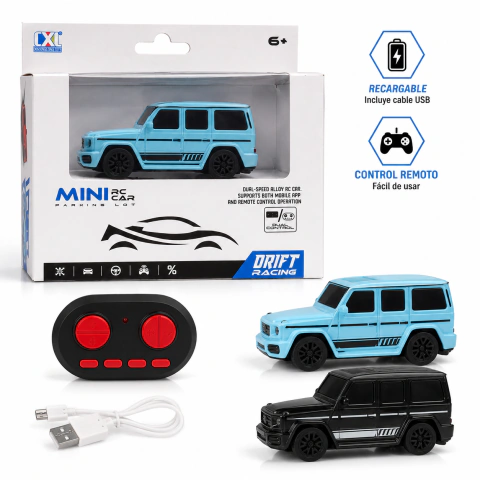 Mini Auto a Control Remoto Recargable Metalizado