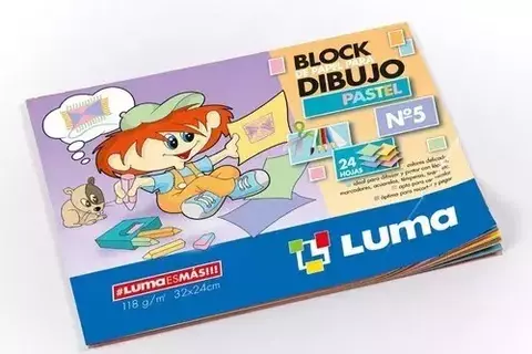Block De Papel Para Dibujo Pastel N°5 24 Hojas