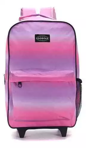 Mochila De Carrito 17" Degrade Good Pak Estampada Rosa