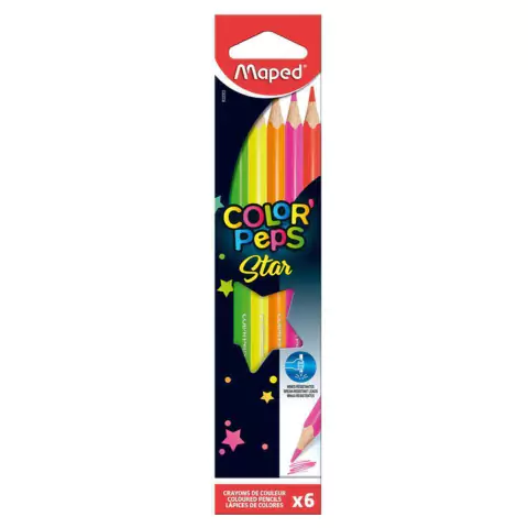 Lapices De Colores Maped Color Peps Star X6