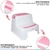 Banquinho Escadinha Infantil Dois Degraus Rosa - Clingo - comprar online
