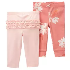 PACK DE 2 PANTALONES FLORAL