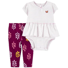 Carter´s Set 2 Piezas Body Mangas Cortas Pantalon