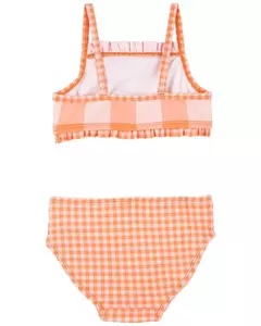 TRAJE DE BAÑO 2P UV CUADRILLE NARANJA - comprar online