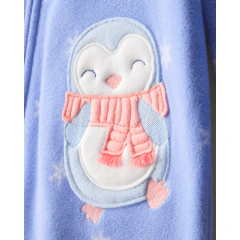 Carter's Osito Pijama Micropolar Cierre Pingüino - comprar online