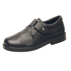 MARCEL- ZAPATO COLEGIAL CON VELCRO NEGRO