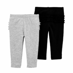 PACK DE 2 PANTALONES CON VOLADOS - comprar online