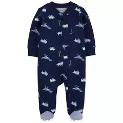 Carter´s Osito Pijama Algodon Cierre Dinosaurios