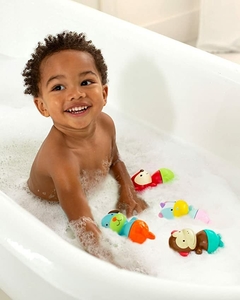 JUGUETE DE BAÑO MIX & MATCH FLIPPERS UNICORNIO Y ZORRO - comprar online