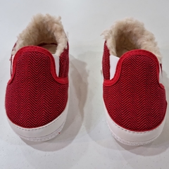 PANCHITA CON INTERIOR CORDERITO ESPIGADA ROJA - comprar online
