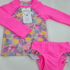 CONJUNTO UV M LARGA TUTTI FRUTI ROSA ANCHUS