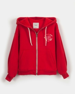 WANAMA- CAMPERA TRUCKER FRISADA DELFINA GIRLS ROJO