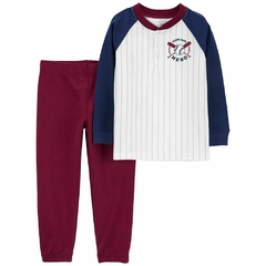 SET 2P REMERA ML Y PANTALON HOME RUN HERO -4T-