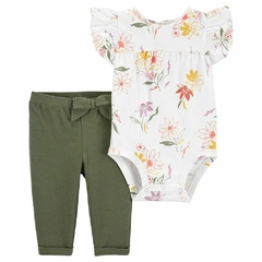 SET 2P BODY Y PANTALON FLORAL COLORES -6M-