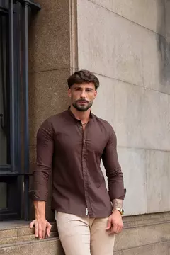 Camisa Eros MARROM - M. ARTT - comprar online