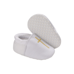 Zapatitos Cruz Simple + Caja grabada