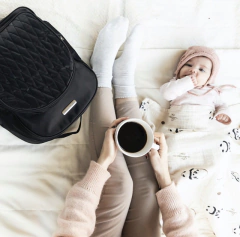 Mochila maternal Pilar Negra - tienda online