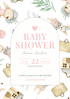 Invitación Digital Baby Shower Emma en internet