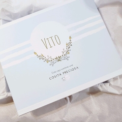 Conjunto Tejido Celeste + Caja Personalizada - comprar online