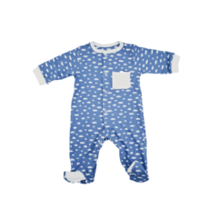 Pijama Entero Nubes Azul/Rosa